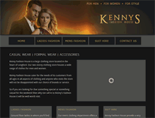 Tablet Screenshot of kennyfashionhouse.com